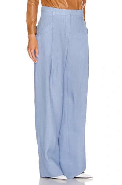 Shop Jacquemus Loya Pant In Light Blue