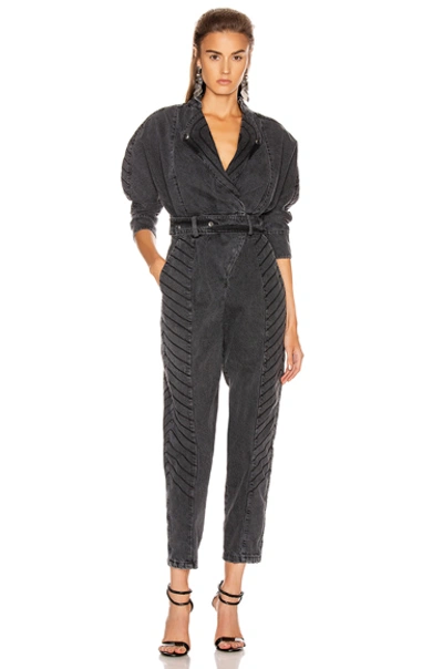 Shop Retroféte Milla Jumpsuit In Black Vintage