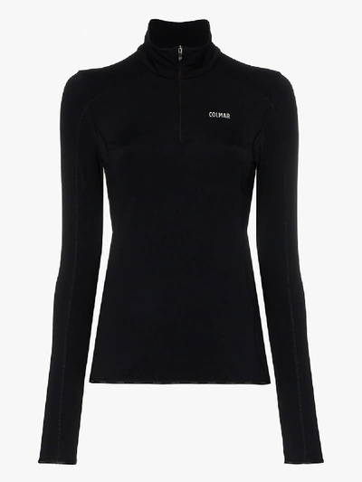 Shop Colmar Half-zip Base Layer Top In Black