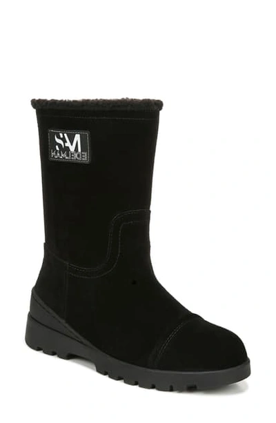 Shop Sam Edelman Kaylie Boot In Black/ Black Suede