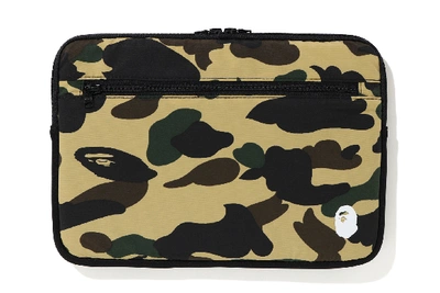 Pre-owned Bape  1st Camo Pc Case (13in) Yellow