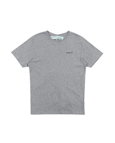 Pre-owned Off-white Logo T-shirt Grey/black