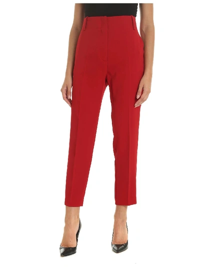 Shop Pinko Red Polyester Pants