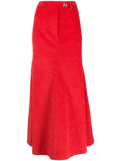 Shop A.w.a.k.e. High-waisted Skirt In Red
