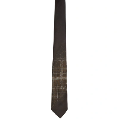 Shop Fendi Black Blurred Ff Tie In F0qa1 Black