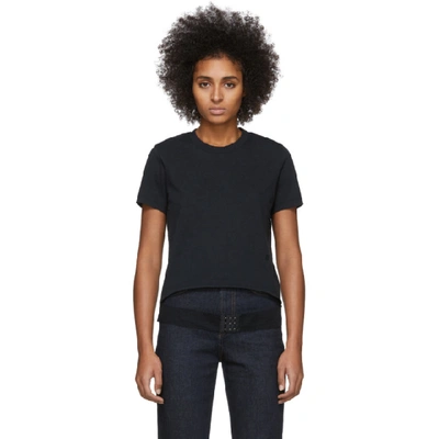 Shop Helmut Lang Black Femme Belt T-shirt In Basalt Blk