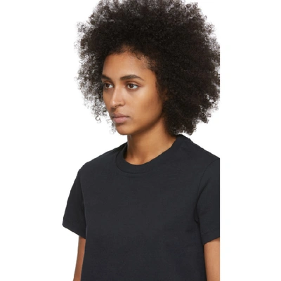 Shop Helmut Lang Black Femme Belt T-shirt In Basalt Blk