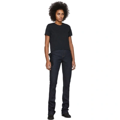 Shop Helmut Lang Black Femme Belt T-shirt In Basalt Blk