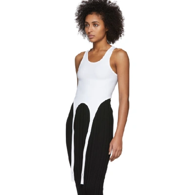 Shop Helmut Lang White Double Seamless Bra Tank Top In Optic Wht