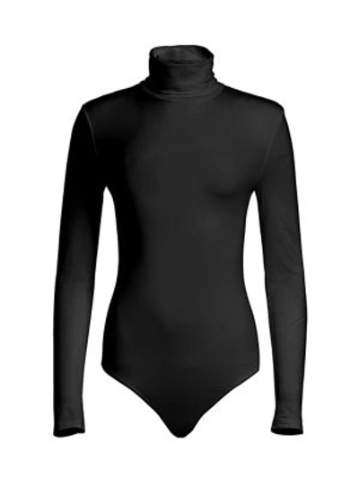Shop Wolford Women's Colorado Turtleneck Knit Bodysuit In Black