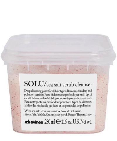 Shop Davines Solu Sea Salt Scrub Cleanser 250ml In White