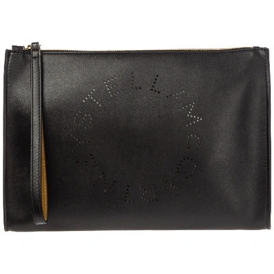 Shop Stella Mccartney Women's Clutch Handbag Bag Purse  Stella Logo In Black