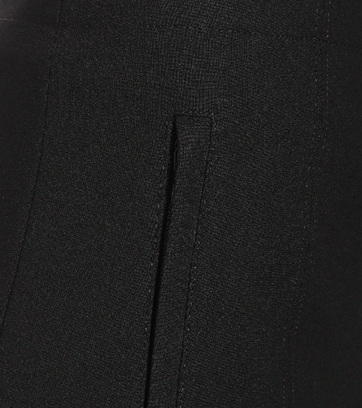 Shop Tibi Anson Stretch-crêpe Shorts In Black