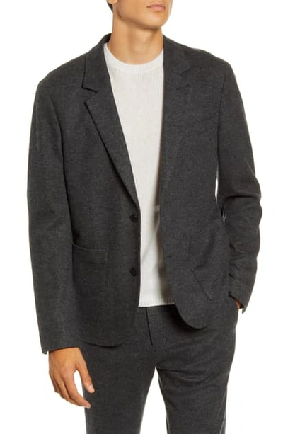 Shop Vince Slim Fit Heathered Wool Blend Sport Coat In Heathered Charcoal