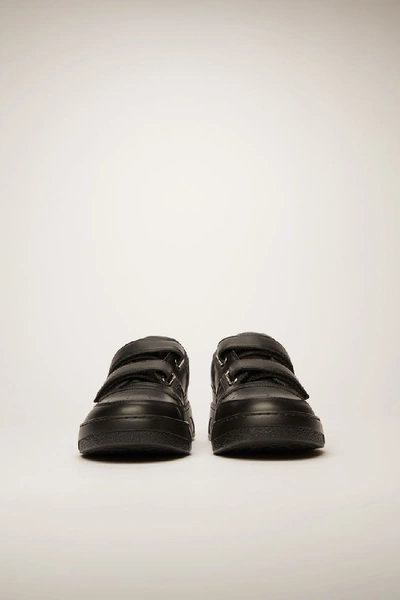 Shop Acne Studios Perey1 Black/black In Velcro-strap Sneakers