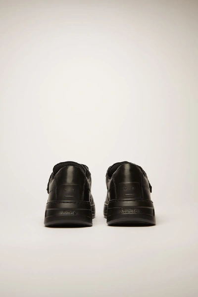 Shop Acne Studios Perey1 Black/black In Velcro-strap Sneakers