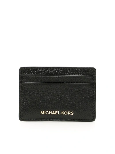 Shop Michael Michael Kors Jet Set Cardholder In Black (black)