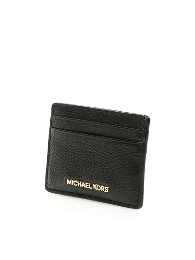 Shop Michael Michael Kors Jet Set Cardholder In Black (black)