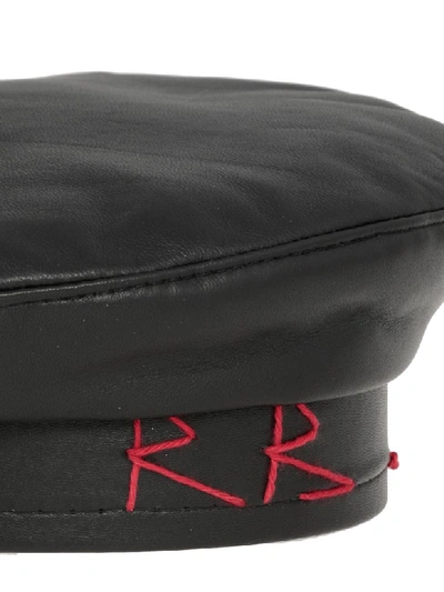 Shop Ruslan Baginskiy Leather New Berret In Black