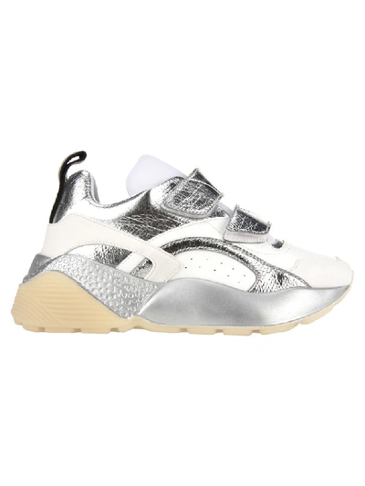 Shop Stella Mccartney Eclypse Sneakers In White Silver