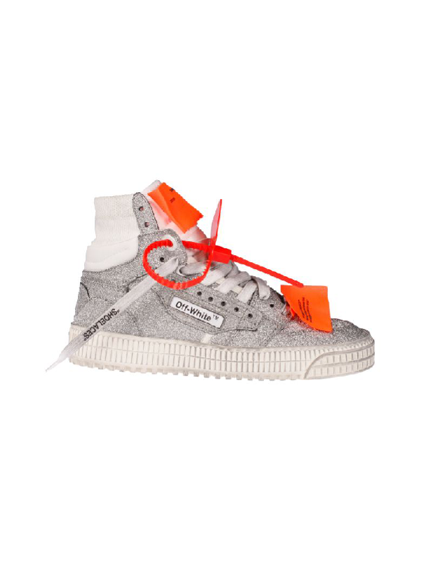 off white sneakers glitter