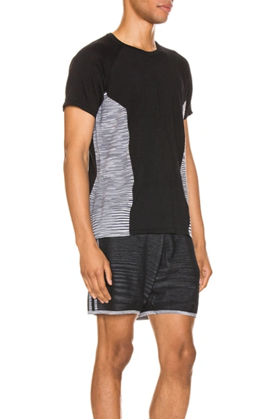 Shop Adidas By Missoni Cru Tee In Black & Dark Grey & White