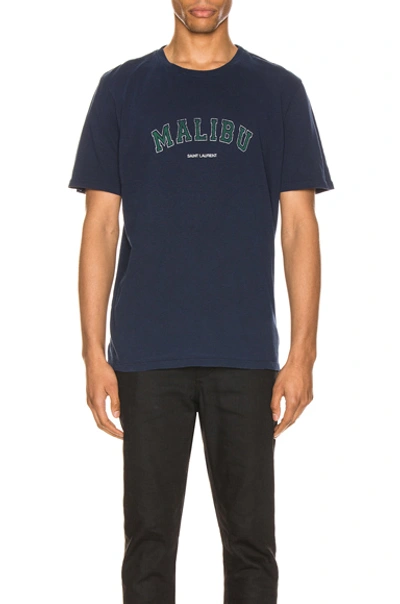 Shop Saint Laurent Malibu Tee In Marine