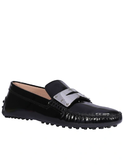 Shop Tod's Paint Gommino Loafers