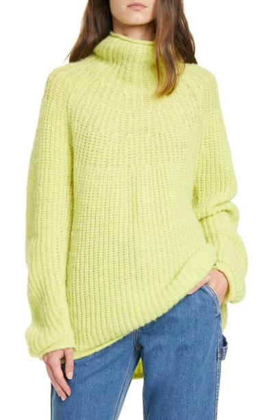 Shop Rag & Bone Joseph Turtleneck Sweater In Lime Green