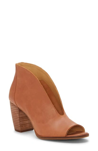 Shop Lucky Brand Joal Bootie In Latte Leather