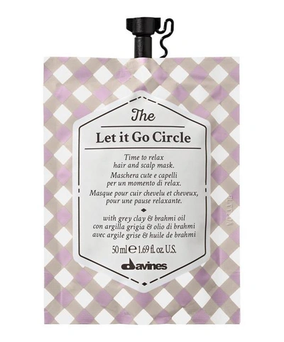 Shop Davines The Let It Go Circle Hair Mask 50ml In White