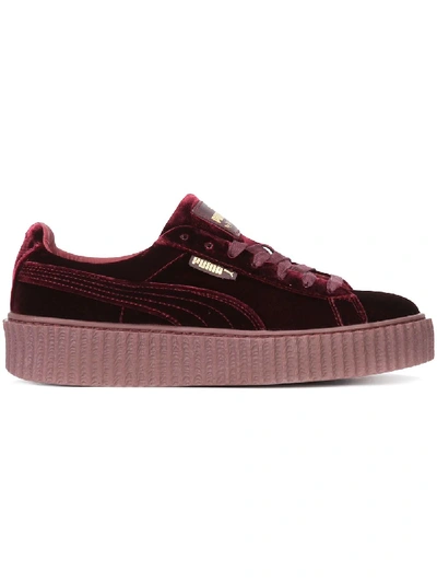 Shop Fenty X Puma Lace-up Sneakers In Red