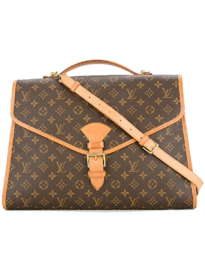 Pre-owned Louis Vuitton Beverly 2way Briefcase In Brown