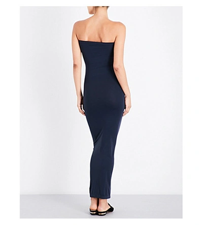 Shop Wolford Fatal Seamless Stretch-jersey Dress In Midnight