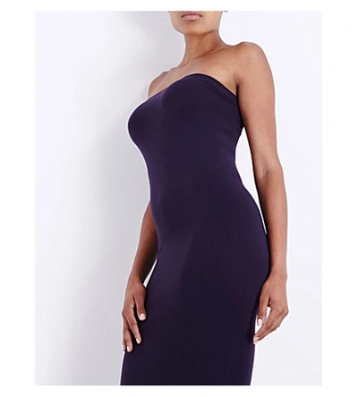 Shop Wolford Fatal Seamless Stretch-jersey Dress In Night Shade
