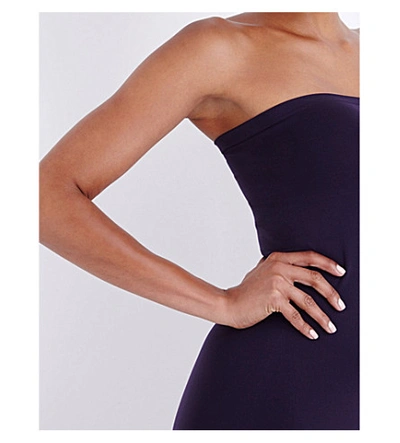 Shop Wolford Fatal Seamless Stretch-jersey Dress In Night Shade
