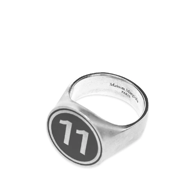 Shop Maison Margiela 11 Signet Ring In Silver