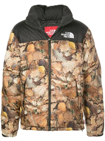 North face supreme camo jacket sales