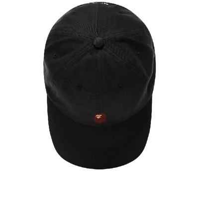 Shop A Bathing Ape Ape Head Embroidered Panel Cap In Black