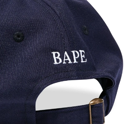 Shop A Bathing Ape Ape Head Embroidered Panel Cap In Blue