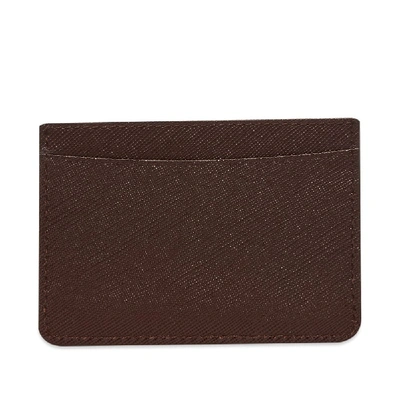 Shop Apc A.p.c. Andre Card Holder In Brown