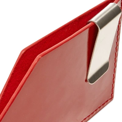 Shop A-cold-wall* Die Cut Patent Card Holder In Red