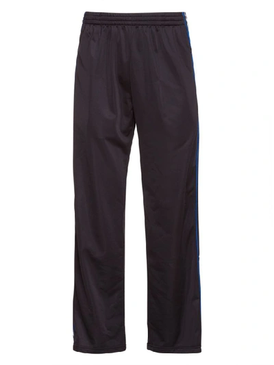 Shop Balenciaga Sweatpants With Stripes In Black