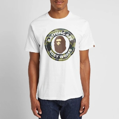 Shop A Bathing Ape 1st Camo Busy Works Tee In White