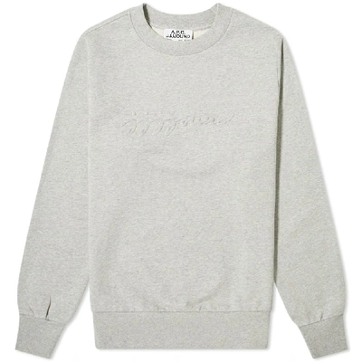 Shop Apc A.p.c. X Jjjjound Justin Sweat In Grey