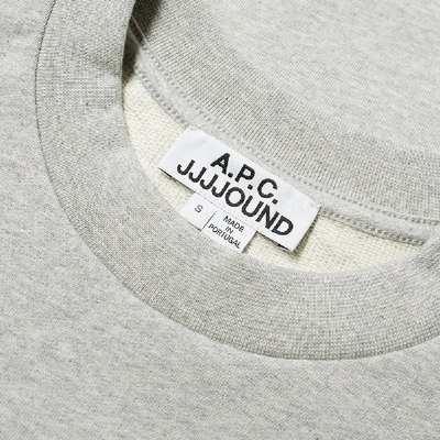 Shop Apc A.p.c. X Jjjjound Justin Sweat In Grey