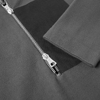 Shop Albam Popover Pocket Fleece In Grey