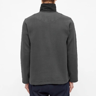 Shop Albam Popover Pocket Fleece In Grey