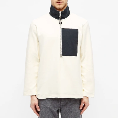 Shop Albam Popover Pocket Fleece In White