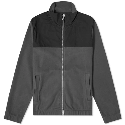 Shop Albam Full Zip Fleece Jacket In Grey